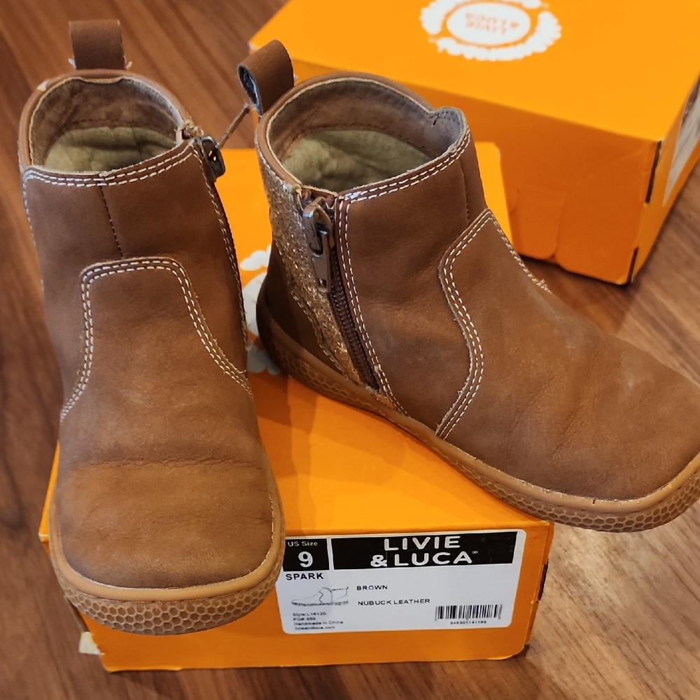 Livie & Luca Tan Kids Boots